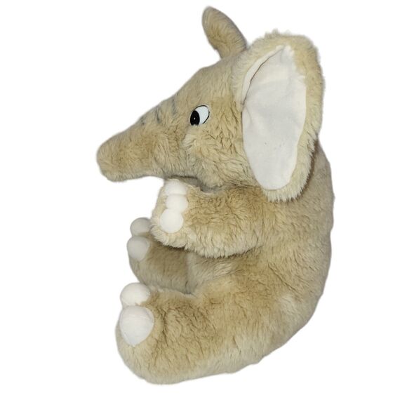 Vintage Kids Of America Plush Elephant Tan Stuffed‎ Animal Plastic Eyes Toy 12" - Picture 4 of 10